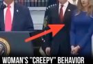 Woman’s “strange behavior” during White House press conference goes viral