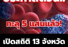 ทะลุ 5 แสนแล้ว! เปิดสถิติ 13 จังหวัด ที่มี ผู้ติดเชื้อ HIV สูงสุด